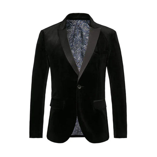Veste Costume Élégant Homme Mariage Un Bouton - luxestyle