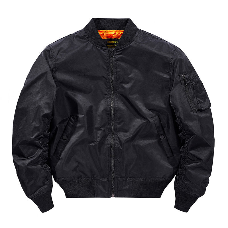 Blouson cuir épais pour adulte au look aviateur