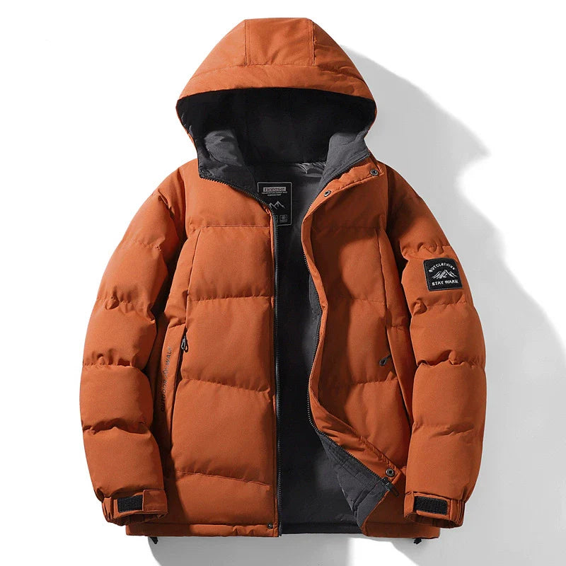 Veste Padded Mixte au Col Réversible pour Hiver - LuxeStyle