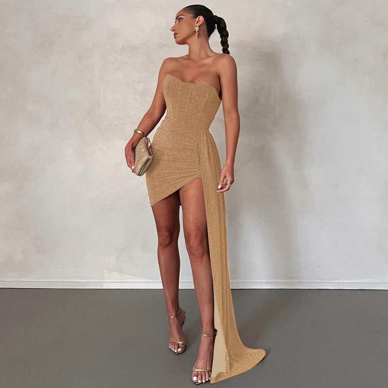Robe Cocktail Courte Élégante pour Femme - LuxeStyle
