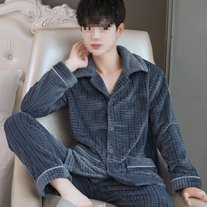 Pyjama Homme Hiver Douillet à Manches Longues - LuxeStyle