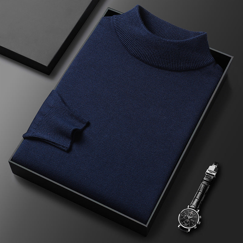 Pull Homme Hiver Douillet – Col Montant et Style Chic