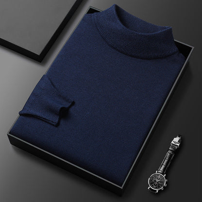 Pull Homme Hiver Douillet – Col Montant et Style Chic