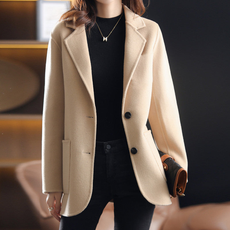 Veste En Laine Élégante Féminine