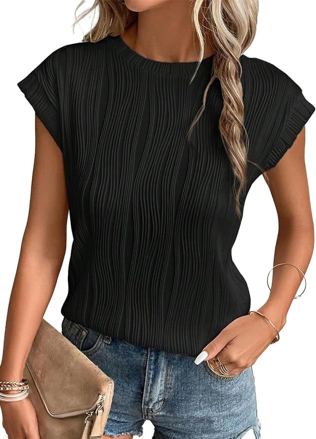 Blouse Féminine Noire Plissée Élégante - LuxeStyle