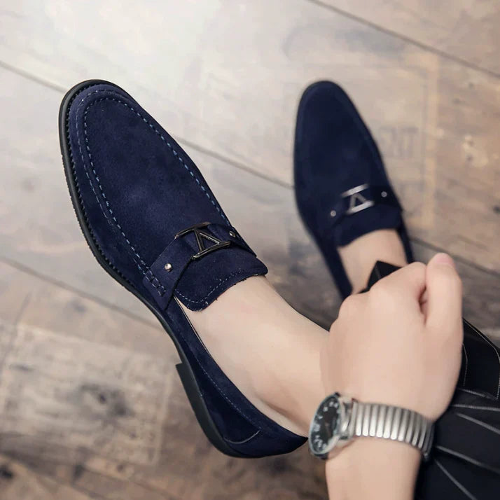 Mocassins Mariage Élégants Pour Homme À Boucle En Amande