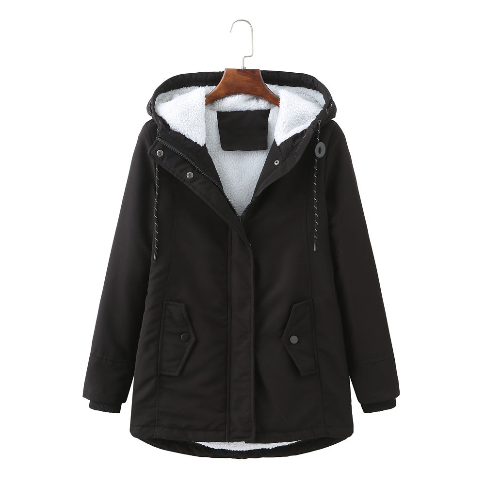 Manteau Doudoune Élégant avec Capuche pour Femme Hiver