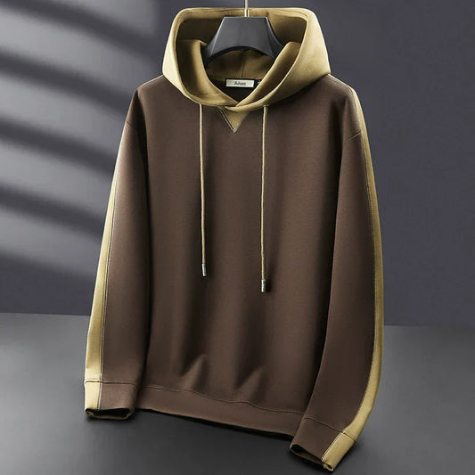 Sweat à Capuche Homme Élégant Bicolore pour Printemps - LuxeStyle