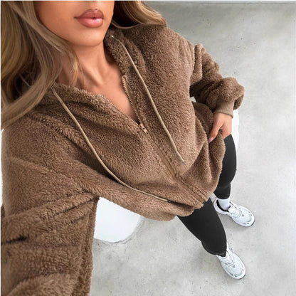 Veste Femme Hiver – Cardigan Élégant en Polaire Douillette & Chaude pour Femmes