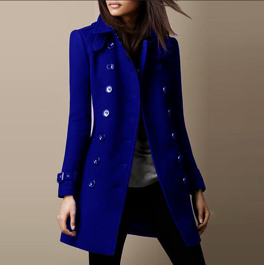 Manteau Femme Élégant en Laine Luxe - LuxeStyle