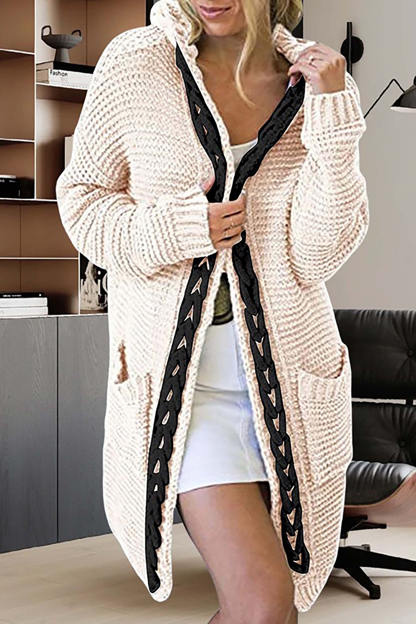 Pull Trapèze Douillet à Capuche pour Femme et Homme