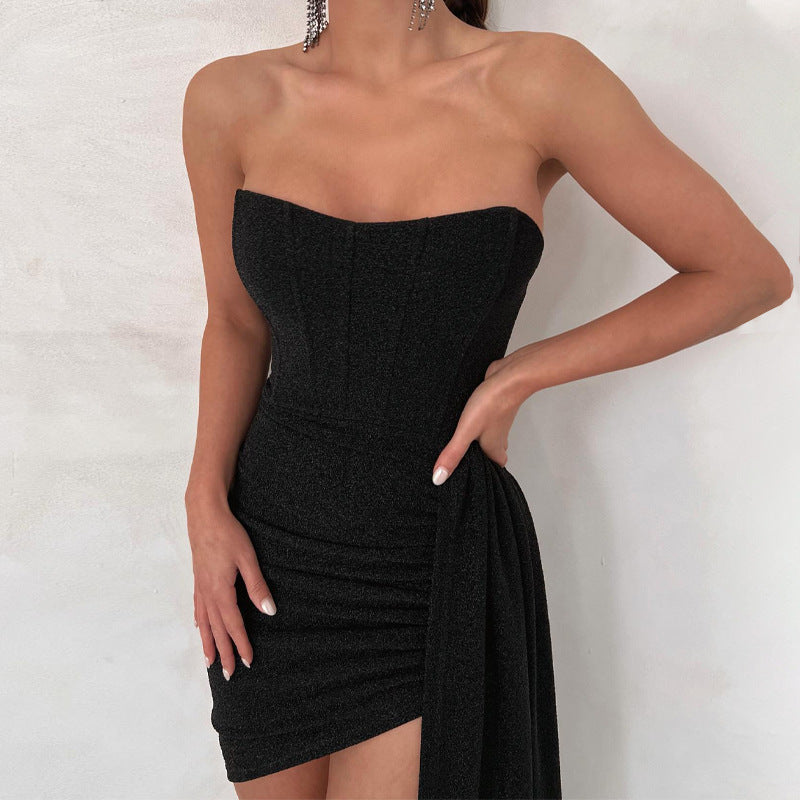 Robe Cocktail Courte Élégante pour Femme