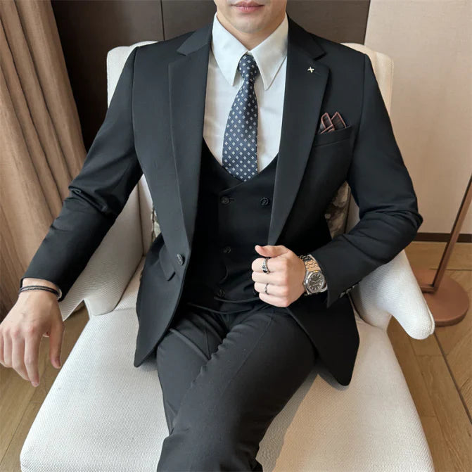 Costume Mariage Homme 3 Pièces Élégant Slim Fit