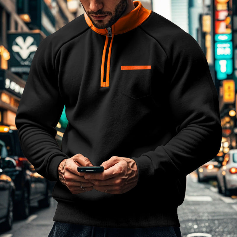 Sweat À Capuchon Zippé Chaud Pour Homme