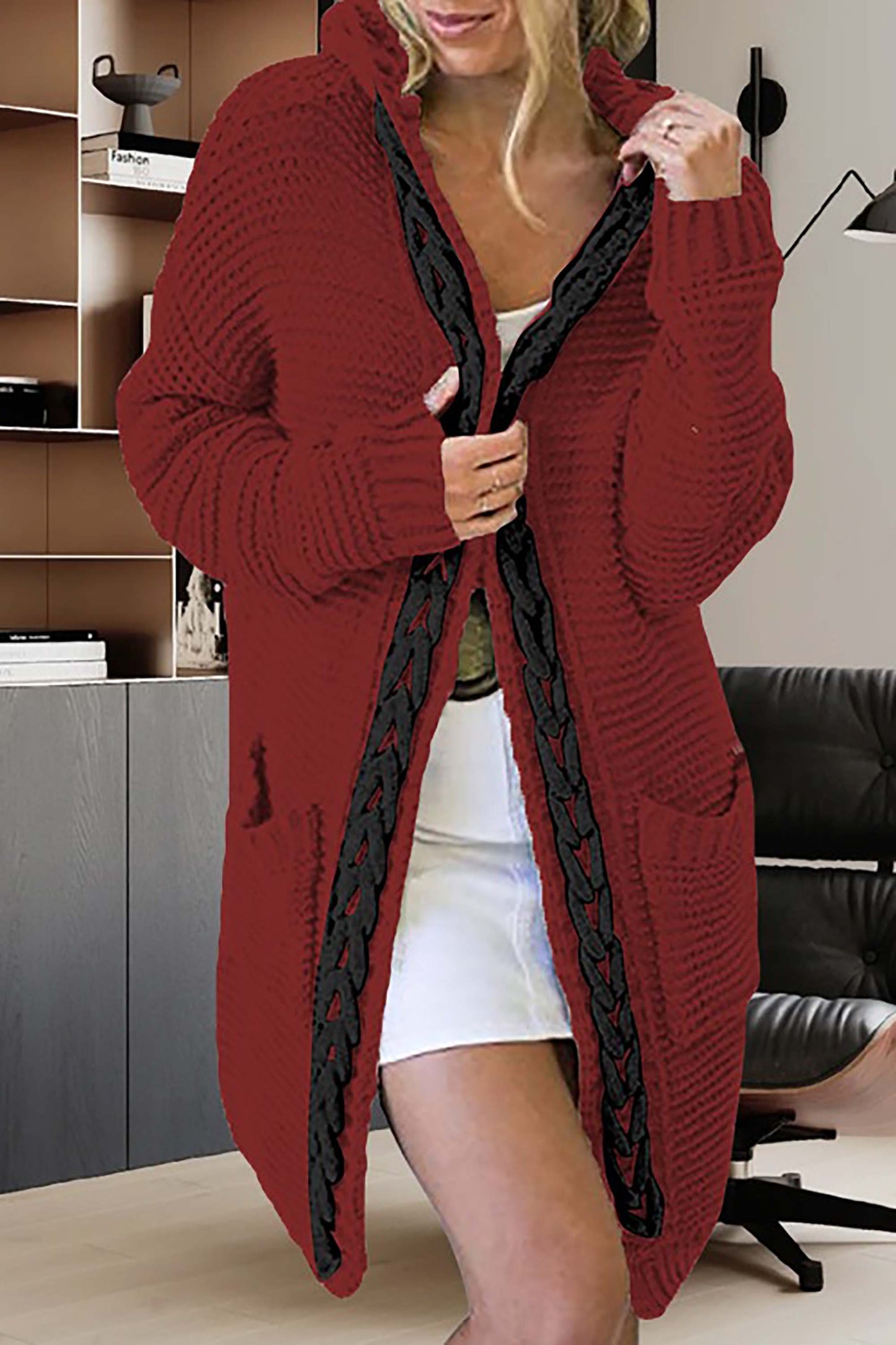 Pull Trapèze Douillet à Capuche pour Femme et Homme