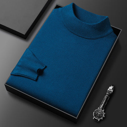 Pull Homme Hiver Douillet – Col Montant et Style Chic