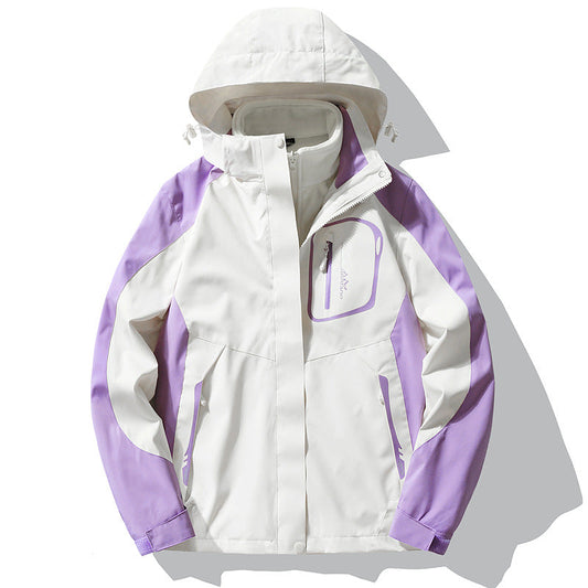Manteau Femme Hiver avec Capuche et Fermeture Éclair - LuxeStyle