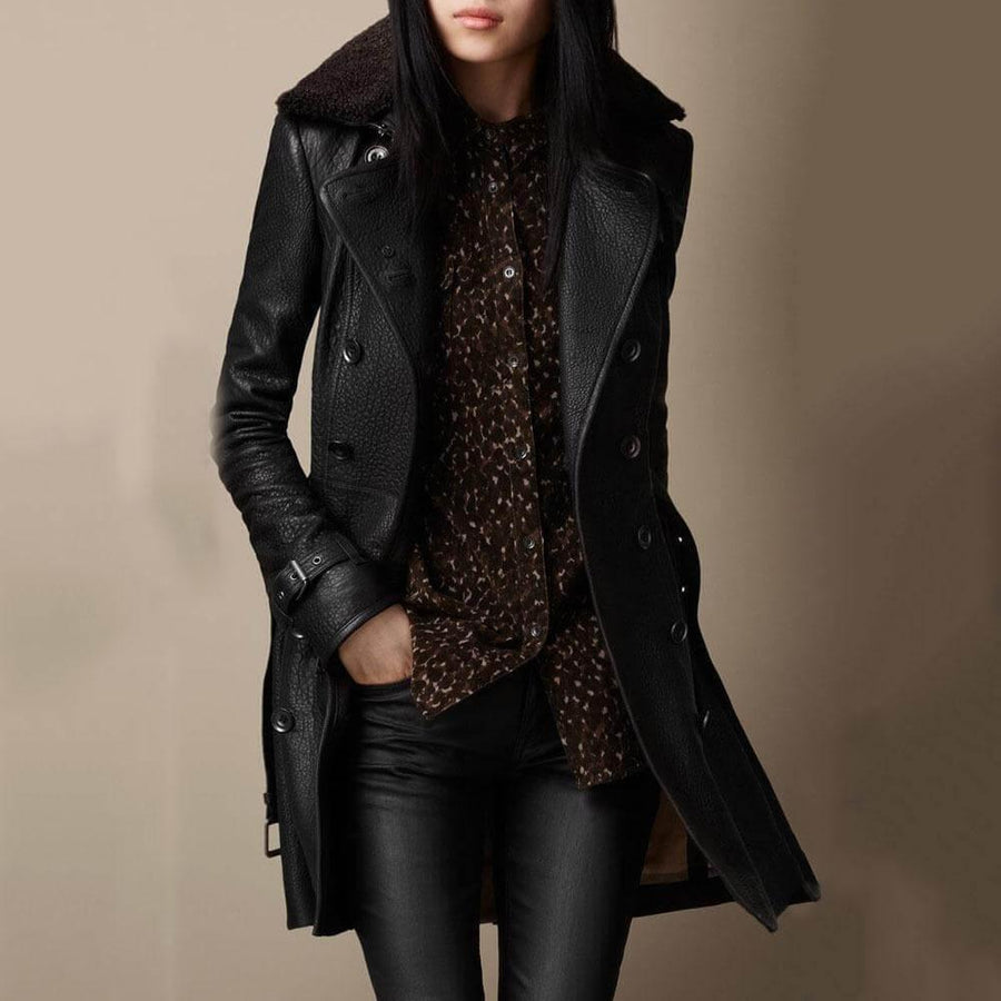 Veste boutonnée ajustée femme élégante - BlxckFR