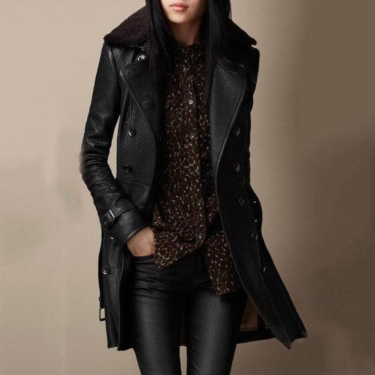 Veste boutonnée ajustée femme élégante - BlxckFR