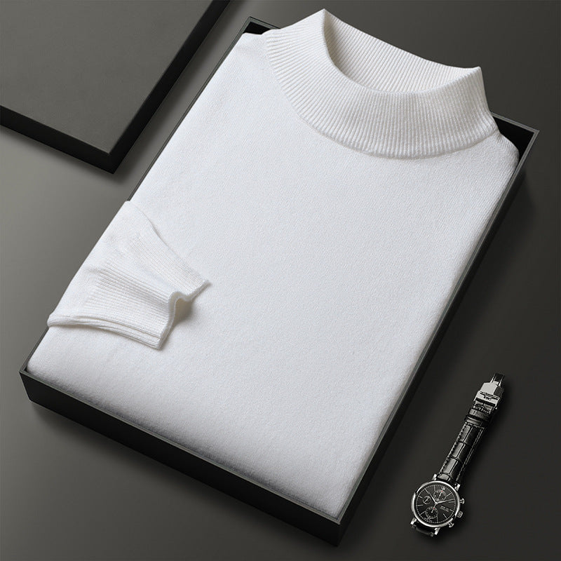 Pull Homme Hiver Douillet – Col Montant et Style Chic