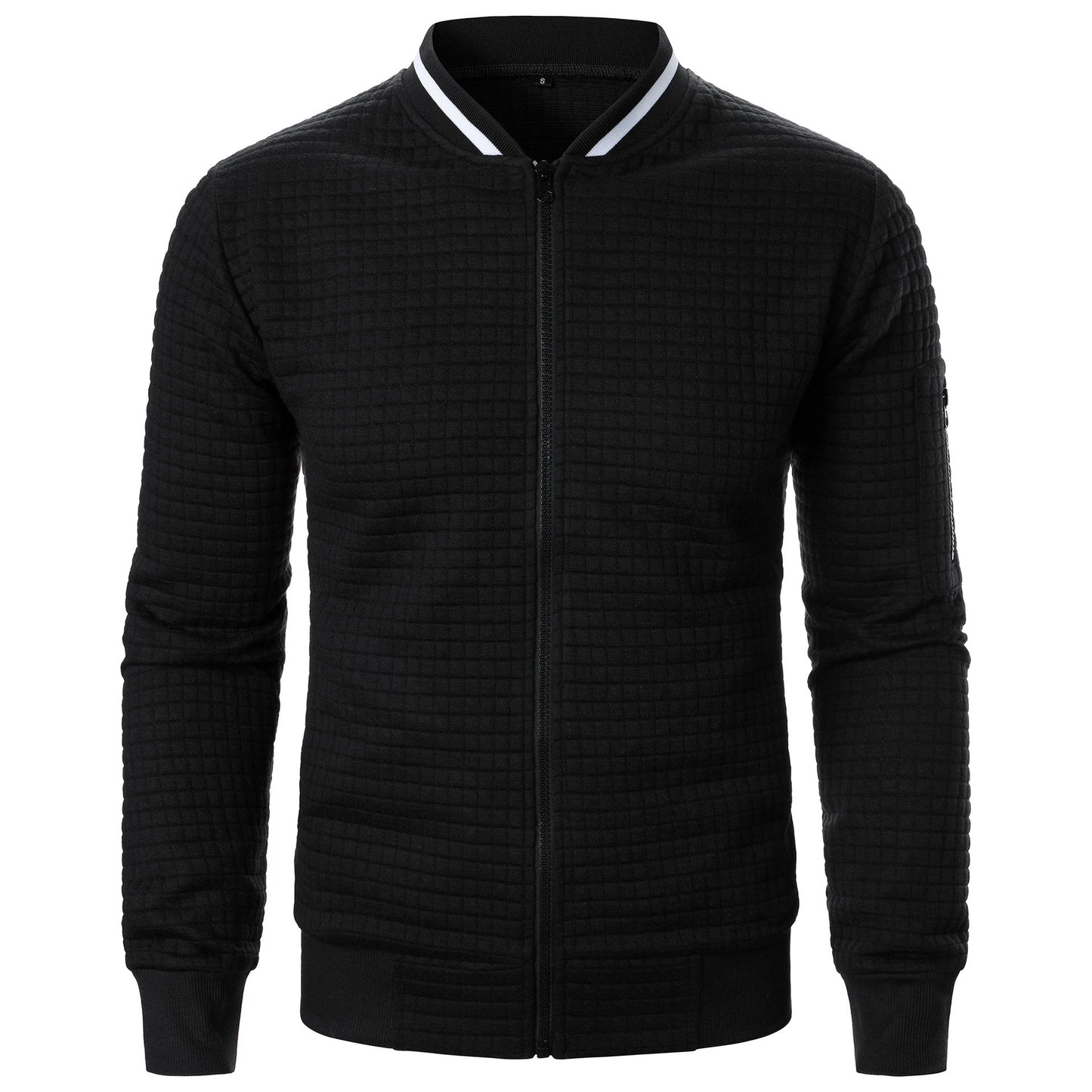 Blouson Aviateur Élégant Cuir avec Fermeture Éclair - LuxeStyle