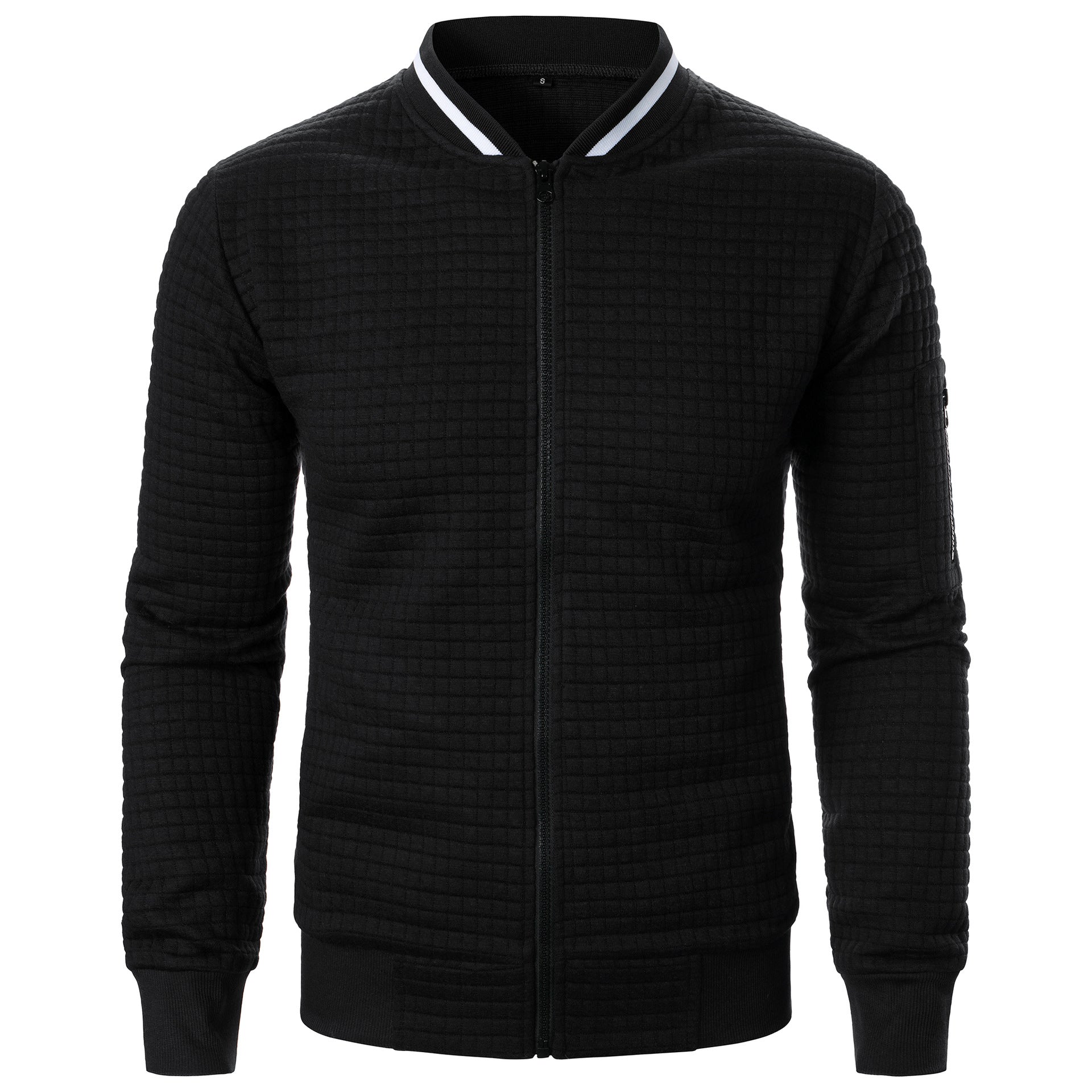 Blouson Aviateur Élégant Cuir avec Fermeture Éclair - LuxeStyle