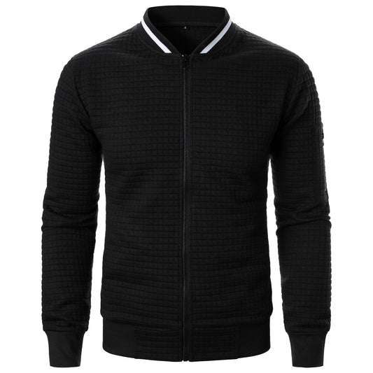 Blouson Aviateur Élégant Cuir avec Fermeture Éclair - LuxeStyle