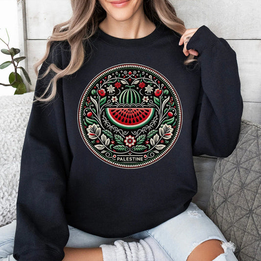 Sweat Féminin Pastèque - Pull Douillet avec Imprimé Fruité et Tissu Plush - LuxeStyle