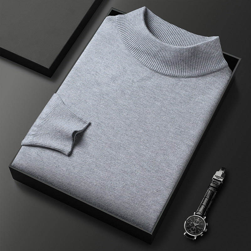 Pull Homme Hiver Douillet – Col Montant et Style Chic