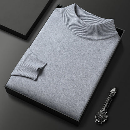 Pull Homme Hiver Douillet – Col Montant et Style Chic
