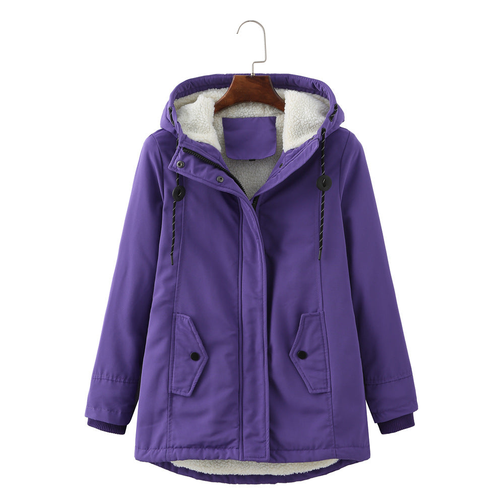 Manteau Doudoune Élégant avec Capuche pour Femme Hiver