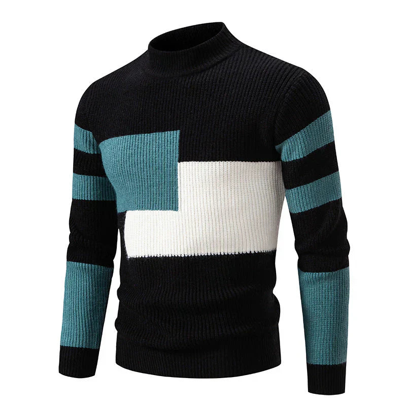 Pull Homme Coloré à Carreaux | Parfait pour l'Hiver et le Style Détendu - LuxeStyle