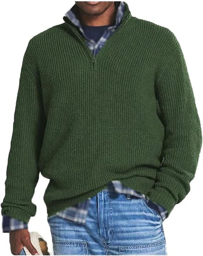 Pull En Coton Doux pour Homme - Sweat Zippé Chaud et Stylé