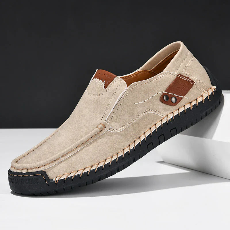 Chaussure Homme Désinvolte Cuir Marine Élégante