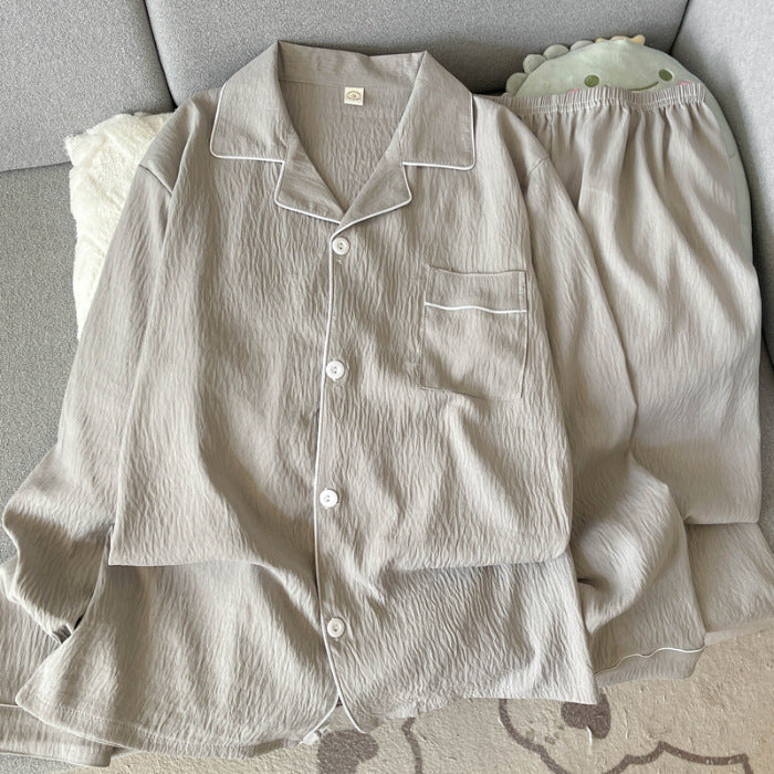 Pyjama Homme Chaud Hiver avec Pantalon et Haut à Manches Longues
