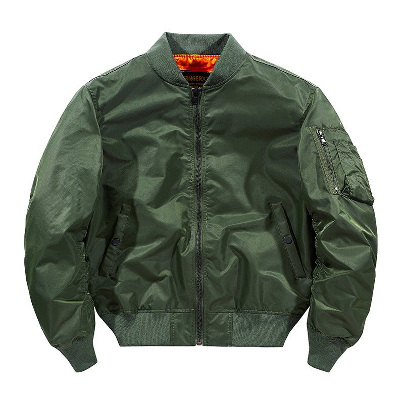 Blouson cuir épais pour adulte au look aviateur