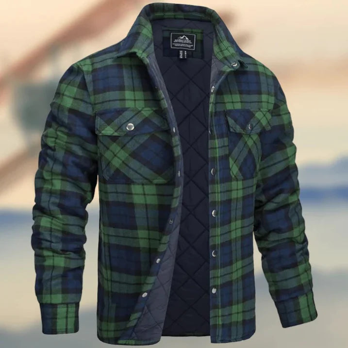 Chemise Homme Flanelle Manches Longues Boutons