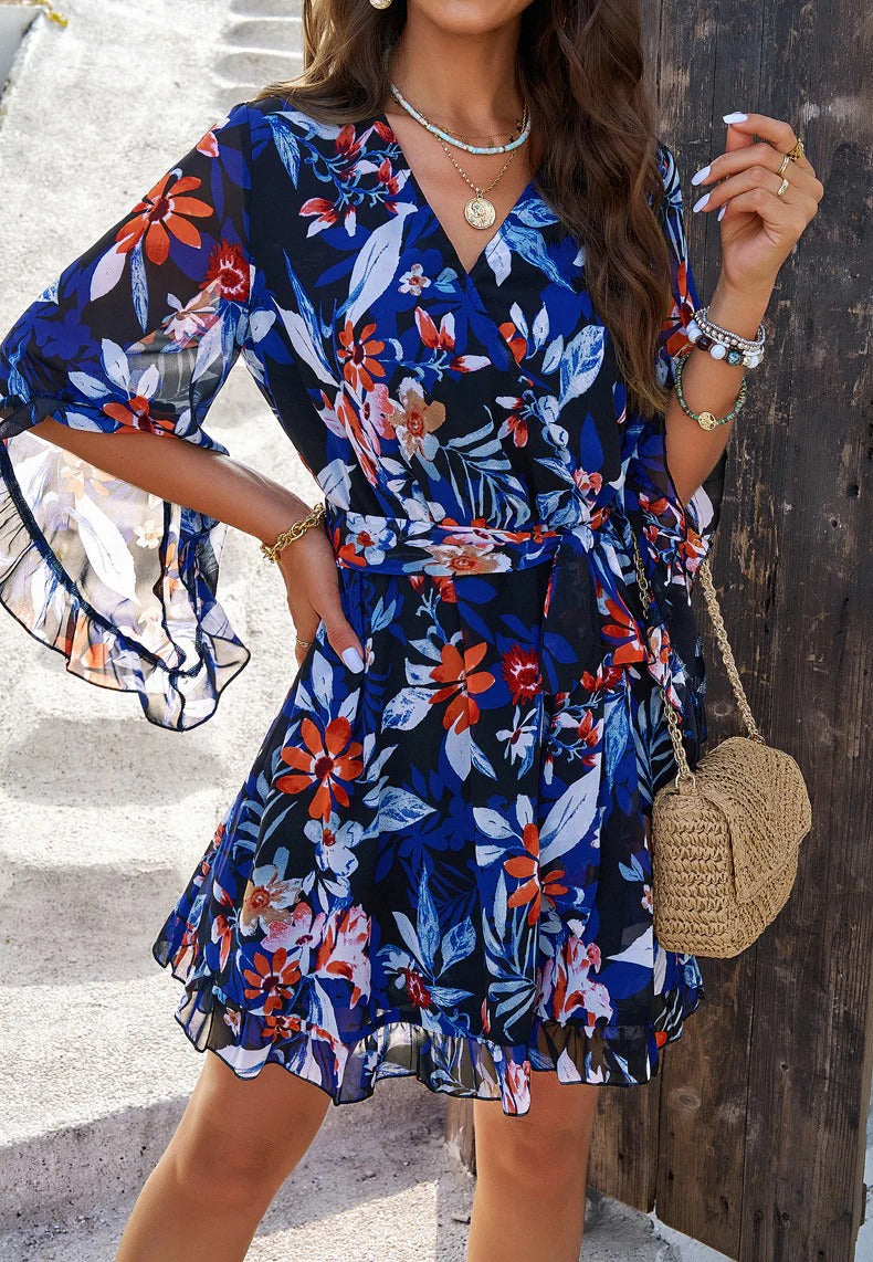 Robe Été à Volants pour Femme - Parfaite pour les Soirées D'Été