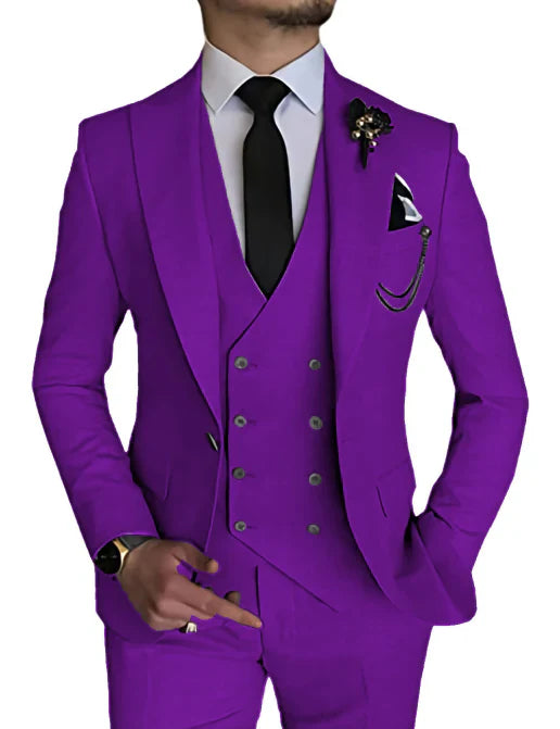 Costume Homme Mariage Élégant 3 Pièces