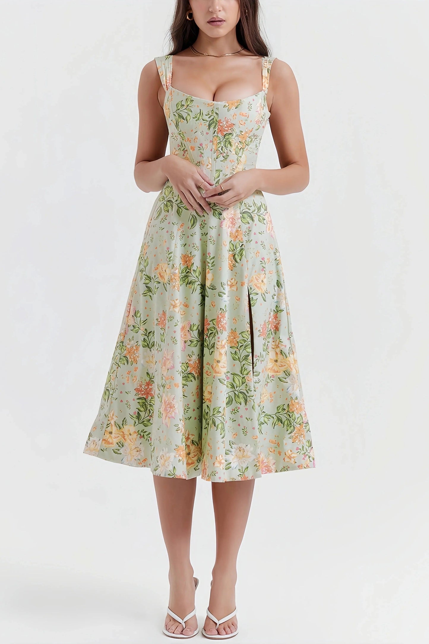 Robe Été Florale Courte pour Femme - LuxeStyle