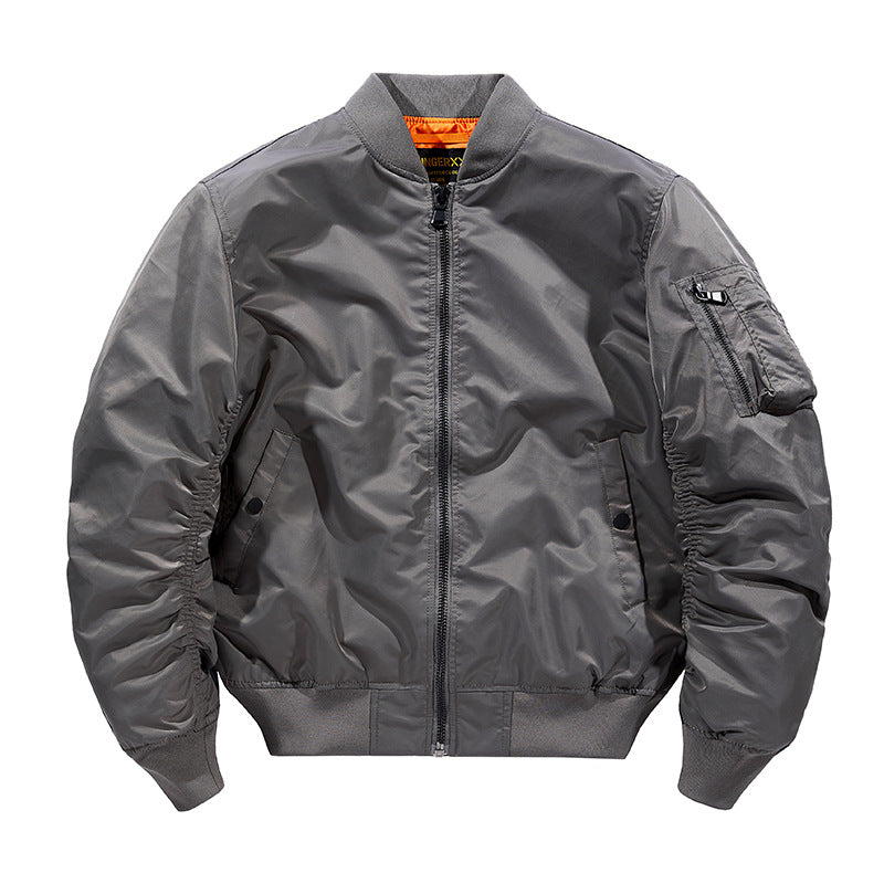 Blouson cuir épais pour adulte au look aviateur