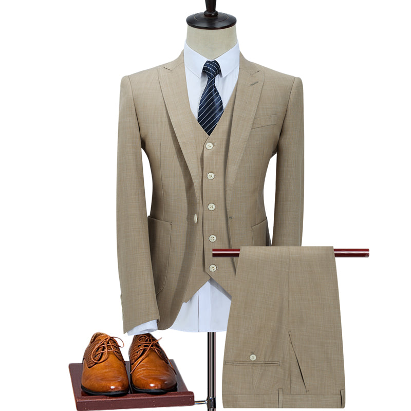 Costume Mariage Homme Élégant Boutonnage Simple