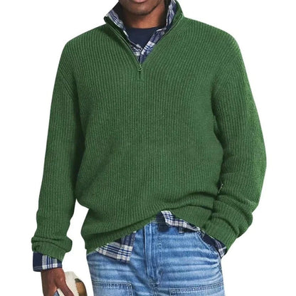 Pull En Coton Doux pour Homme - Sweat Zippé Chaud et Stylé
