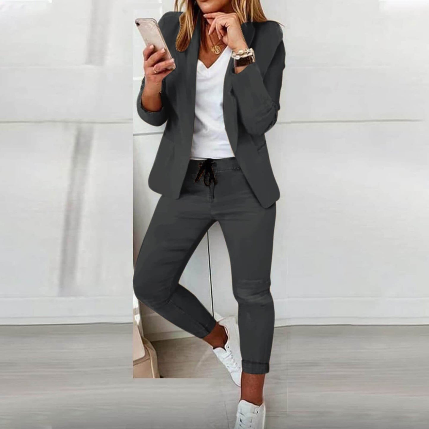 Costume Femmes Élégant Tailleur Complet