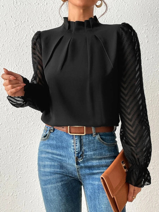 Blouse Femme Chic - Haut Coloré Confortable pour Bureau et Vie Quotidienne - LuxeStyle