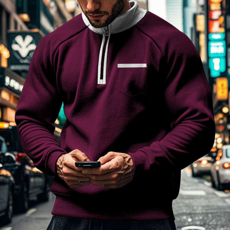 Sweat À Capuchon Zippé Chaud Pour Homme
