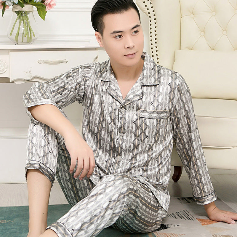 Pyjama Homme Confortable Haut et Bas pour Printemps