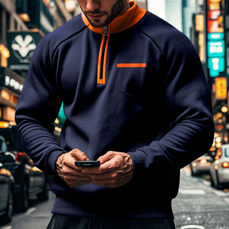 Sweat À Capuchon Zippé Chaud Pour Homme