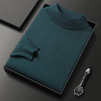 Pull Homme Hiver Douillet – Col Montant et Style Chic