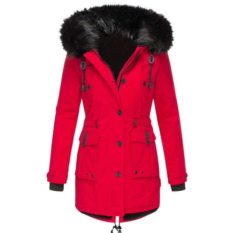 Manteau Femme Hiver Élégant à Boutons | Parfait pour le Froid